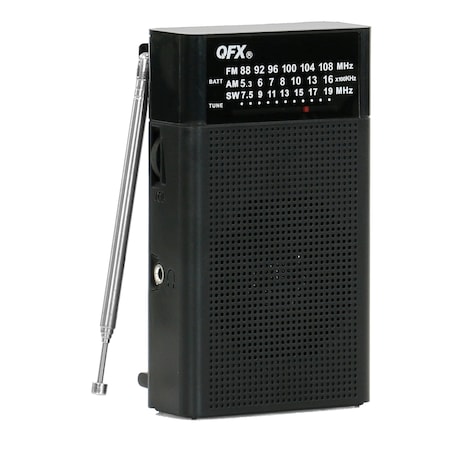 Qfx AM/FM/Shortwave 3-Band Radio R-35